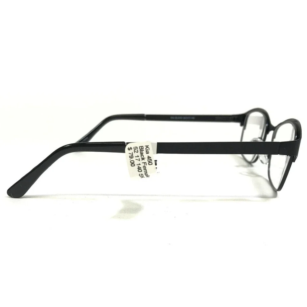 Affordable Designs Eyeglasses Frames KIA BLACK Square Full Rim 52-17-140